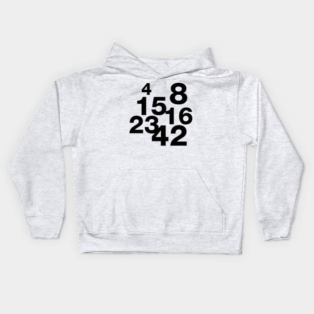 Lost Numbers Kids Hoodie by StudioInfinito